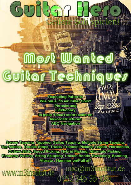 Dein Workshop für bessere Soli. Technik, Feeling, Aufbau, das sind die Komponenten für ein Killersolo. Nicht nur für Gitarre..... 